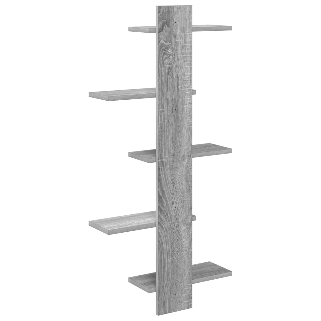 Mensola a muro flottante Sonoma grigio 48,5 x 15 x 101 cm 8012201
