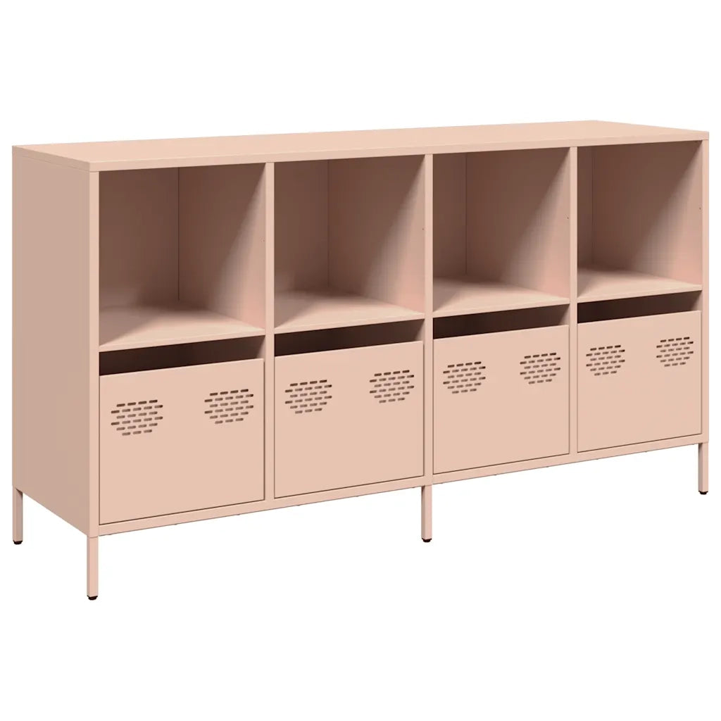Credenza Rosa 135x39x73,5 cm in Acciaio Laminato a Freddo 3307162