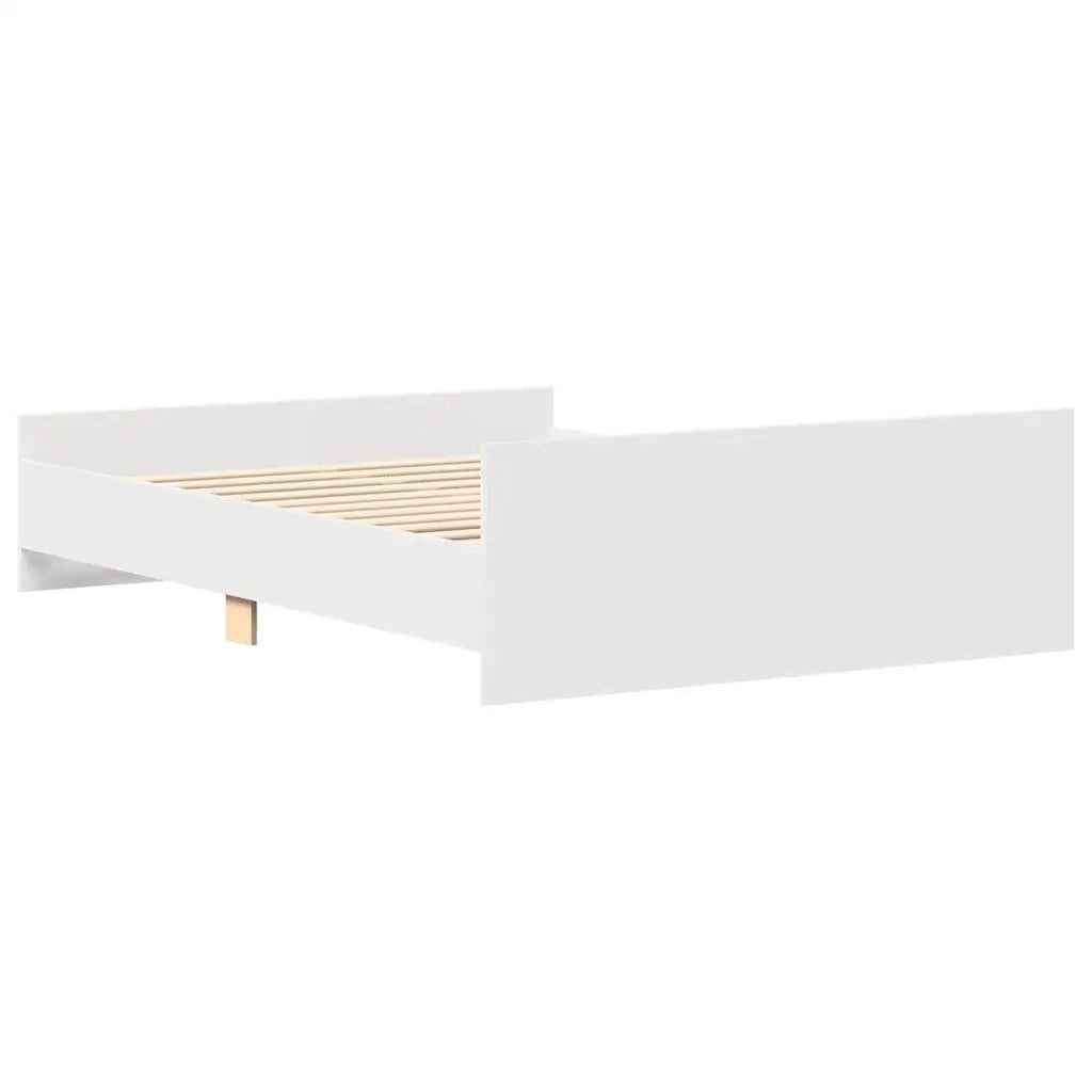 Giroletto con Testiera e Pediera Bianco 150x200 cm 3203754