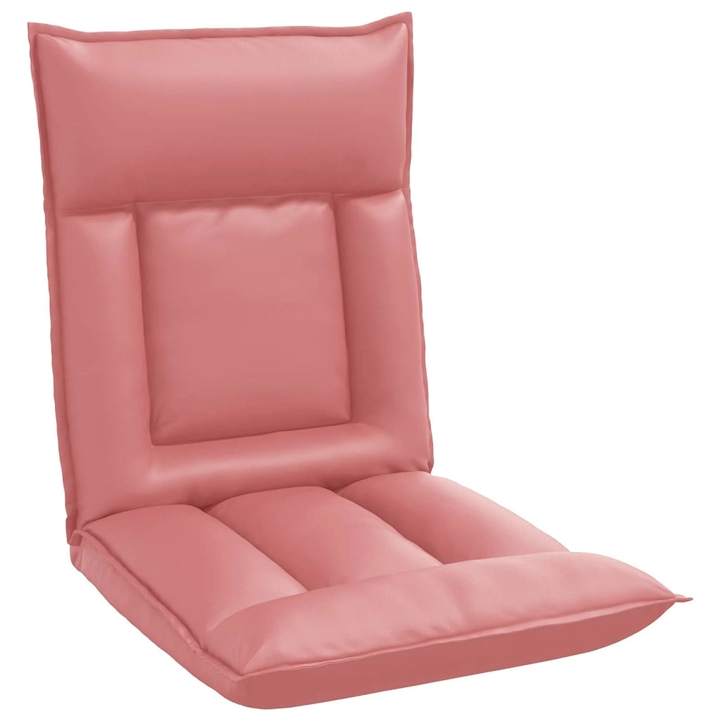 Sedia da Pavimento Rosa 55 x 61 x 70 cm Pelle Sintetica 42028189