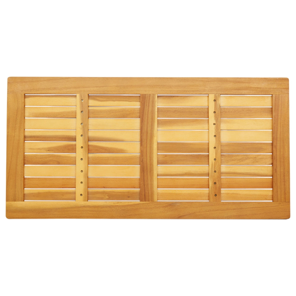 Tavolo 100x50x2,2 cm Rettangolare in Legno Massello