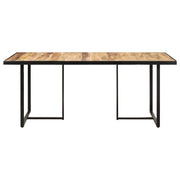 Tavolo da Pranzo 160 cm in Legno Massello di Mango Grezzo 320693