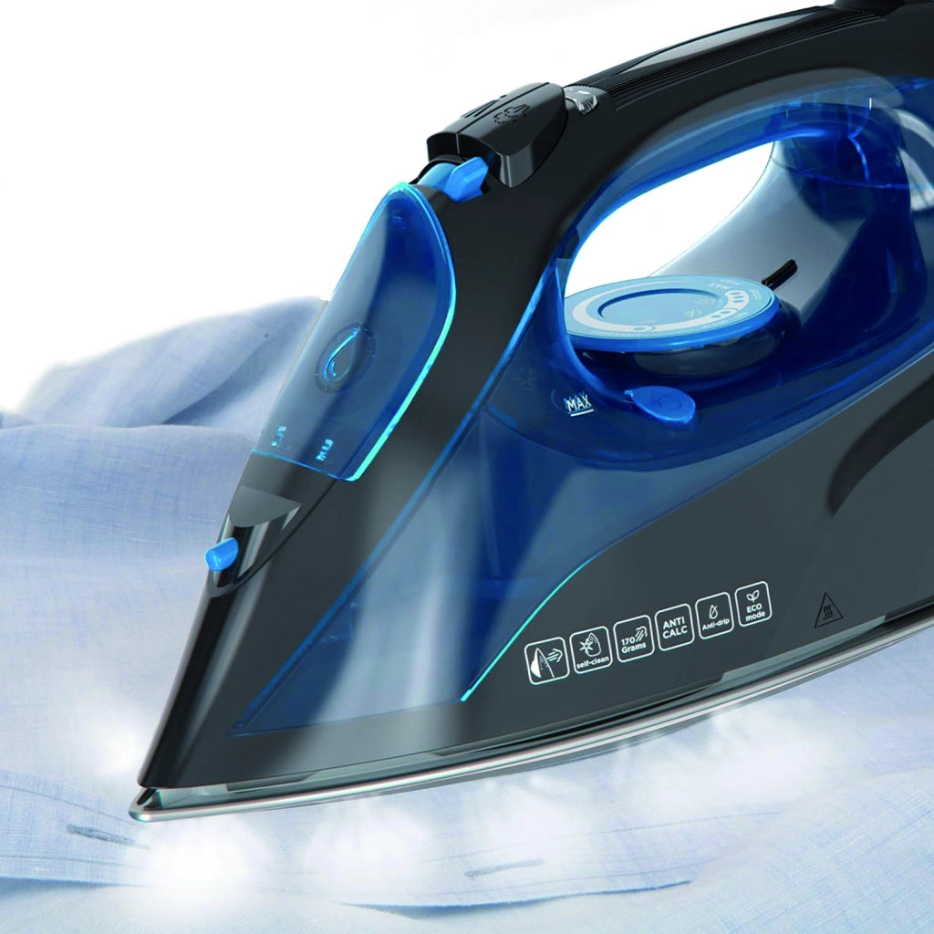 Black+Decker FERRO DA STIRO BXIR2605E 2.600 W - 430 ml.  Piastra in acciaio