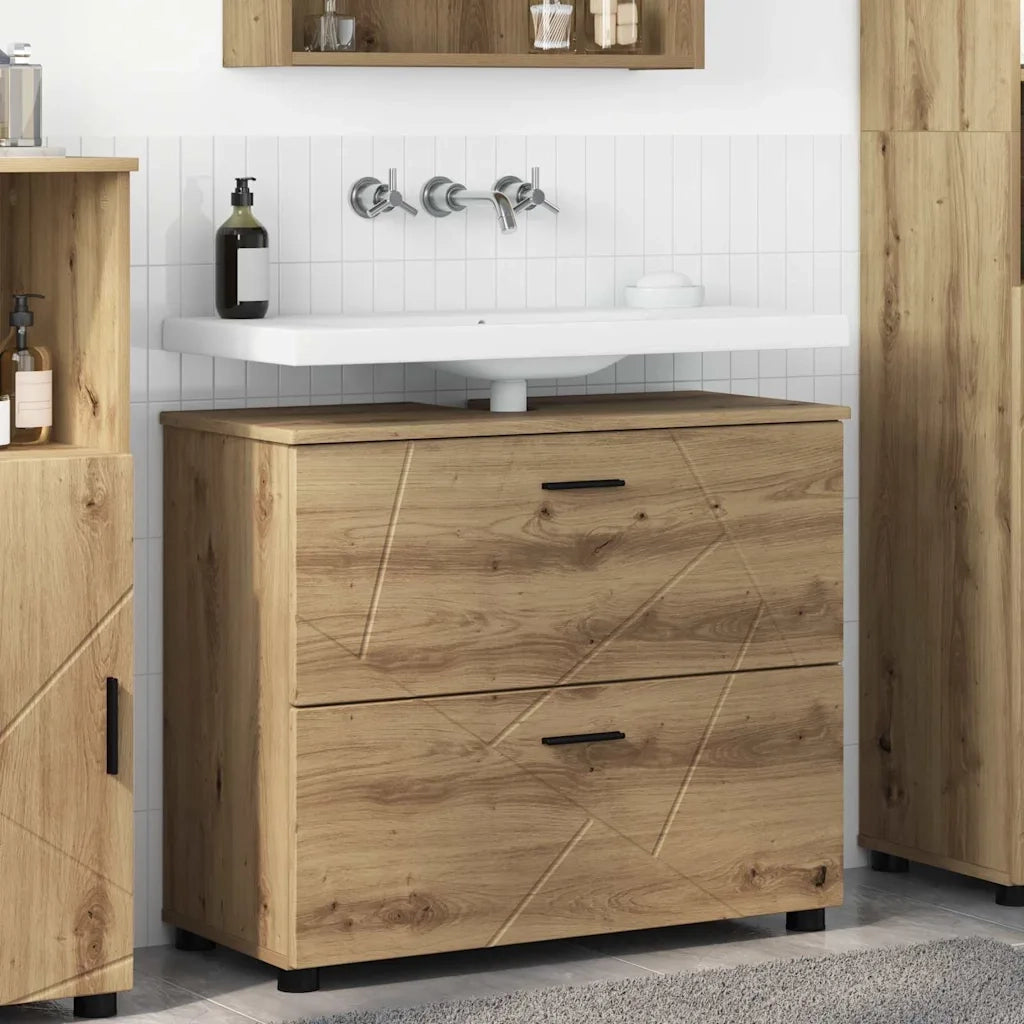 Mobile da Bagno con porta Rovere artigianale 76,5 x 35 x 64 cm 883303