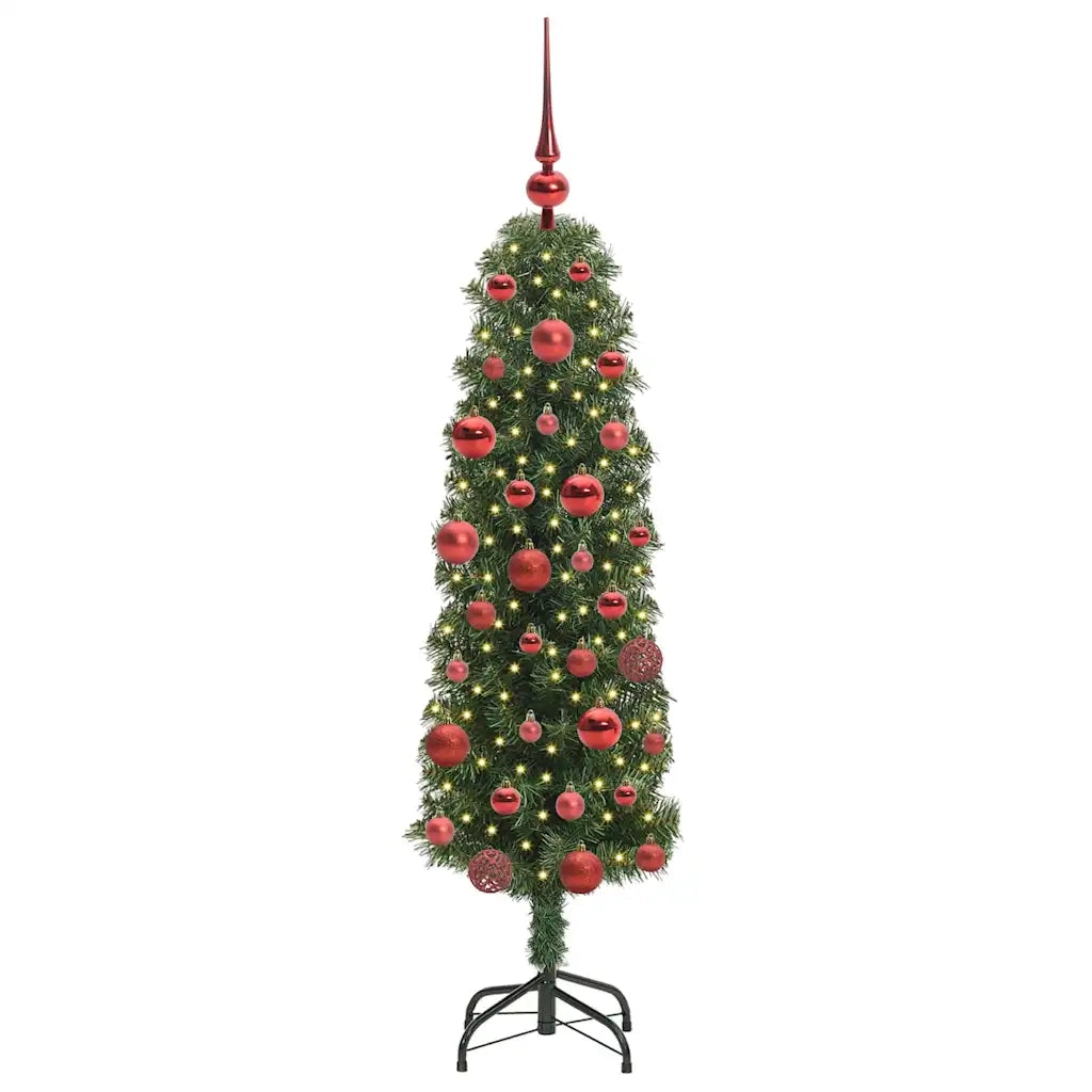 Albero di Natale Artificiale-Albero Natalizio con 150 LED Verde 150 cm 831880
