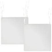 Set di 2 cuscini per sedie da giardino in tessuto di poliestere bianco sporco resistente ai raggi UV