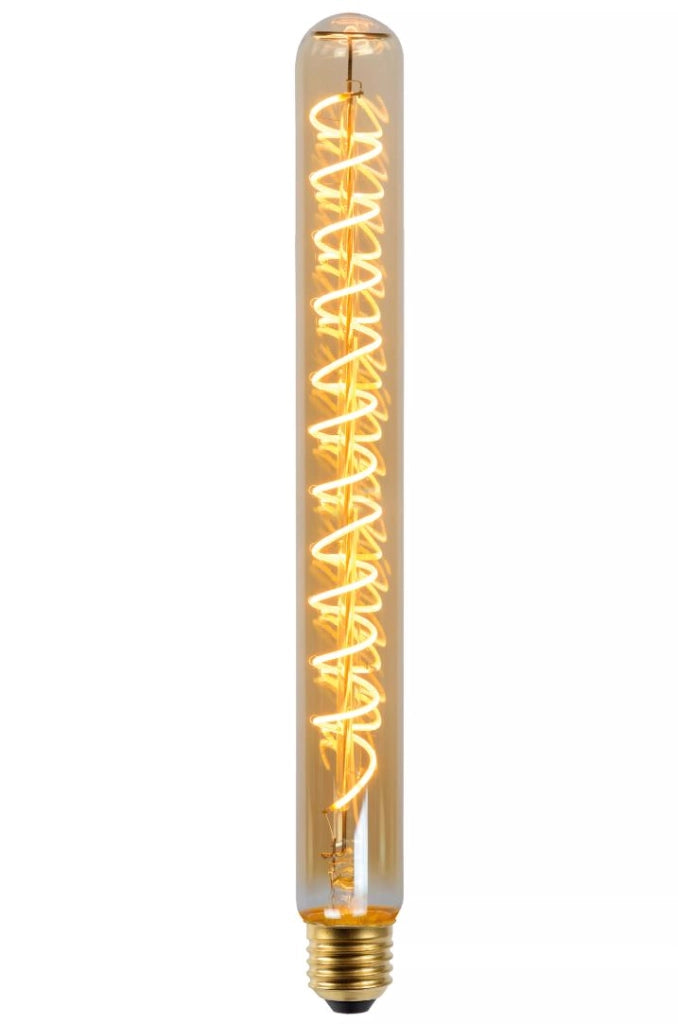 Lampadina LED vintage dimmerabile tubolare ambra E27 4,9W