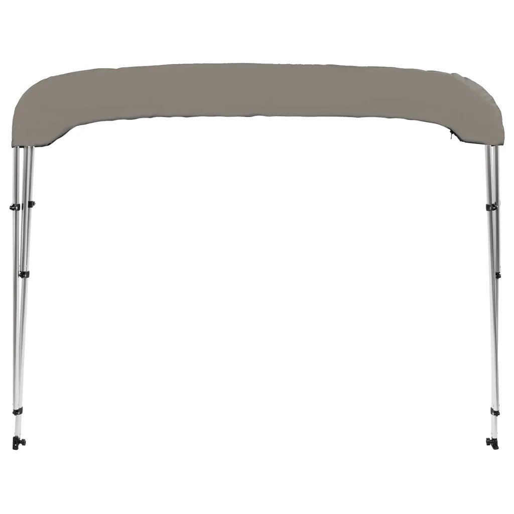 Bimini di Prua con Tendalino 3 Archi Grigio 183x196x137 cm