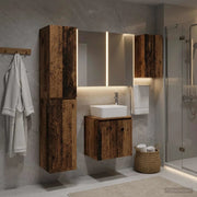 Set di Armadi da Bagno 5 pcs Legno antico 53 x 15,5 x 70 cm 3407333