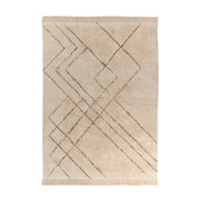 Tappeto Mylen 400 in Cotone Crema e Marrone