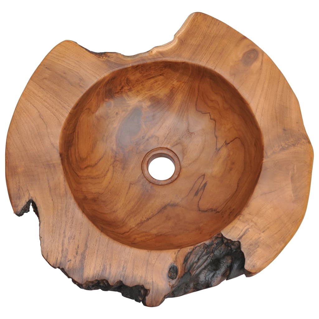 Lavabo in teak massello 45 cm marrone 02_0002838