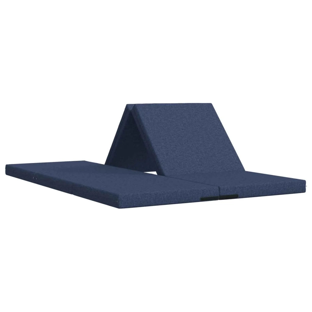 Divano Letto Pieghevole 140 x 67 x 45 cm Blu 900273