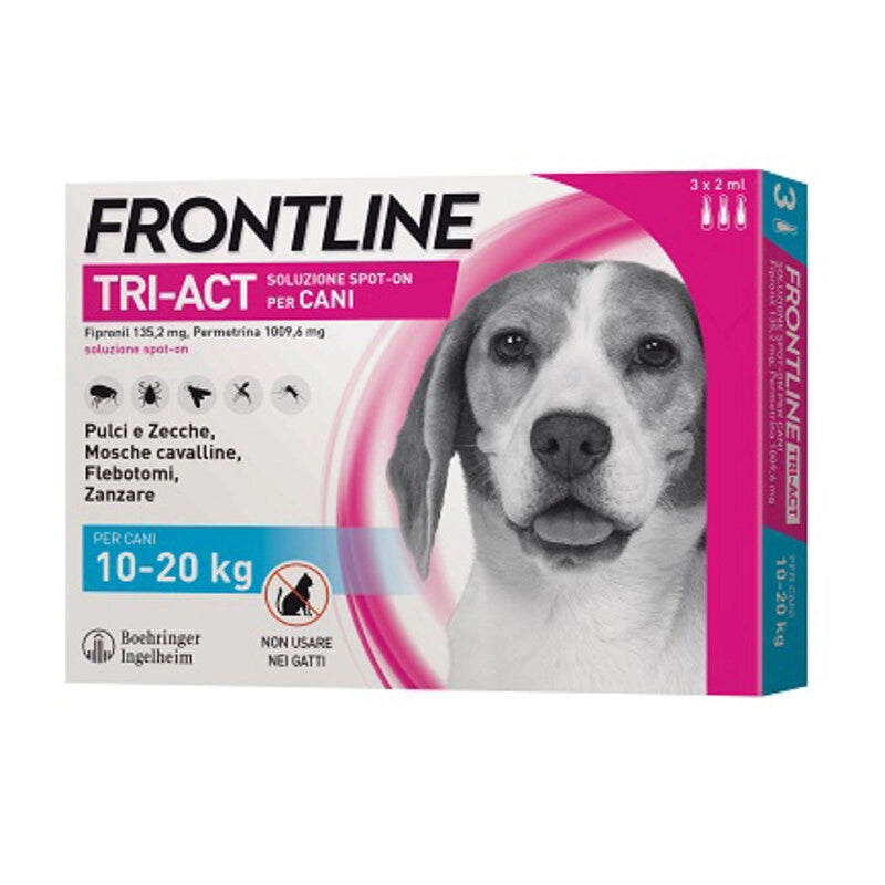 FRONTLINE TRI-ACT 10-20 KG 3 PIPETTE- FRONTLINE- 1,0 pz