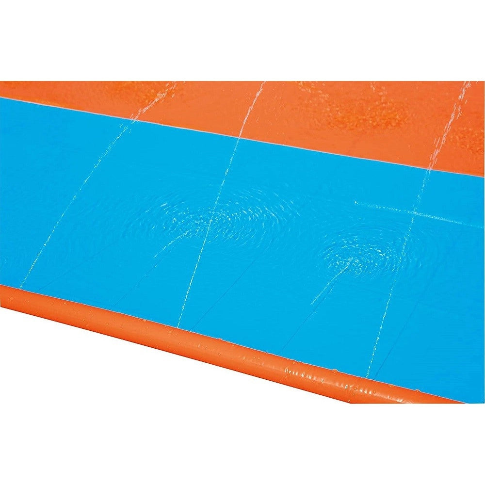 Trade Shop - Scivolo Doppio Acquascivolo Giochi Giardino Gonfiabili Con Spruzzi 488 Cm 52328 -