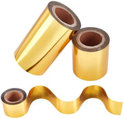 Papier per Scrapbooking - 3 Rotoli - Colorazione Oro - Foglio di Alluminio - Trasferimento di Calore - Per Artigianato su Carta