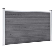Recinzione da Giardino in WPC 526x106 cm Grigia 3053248