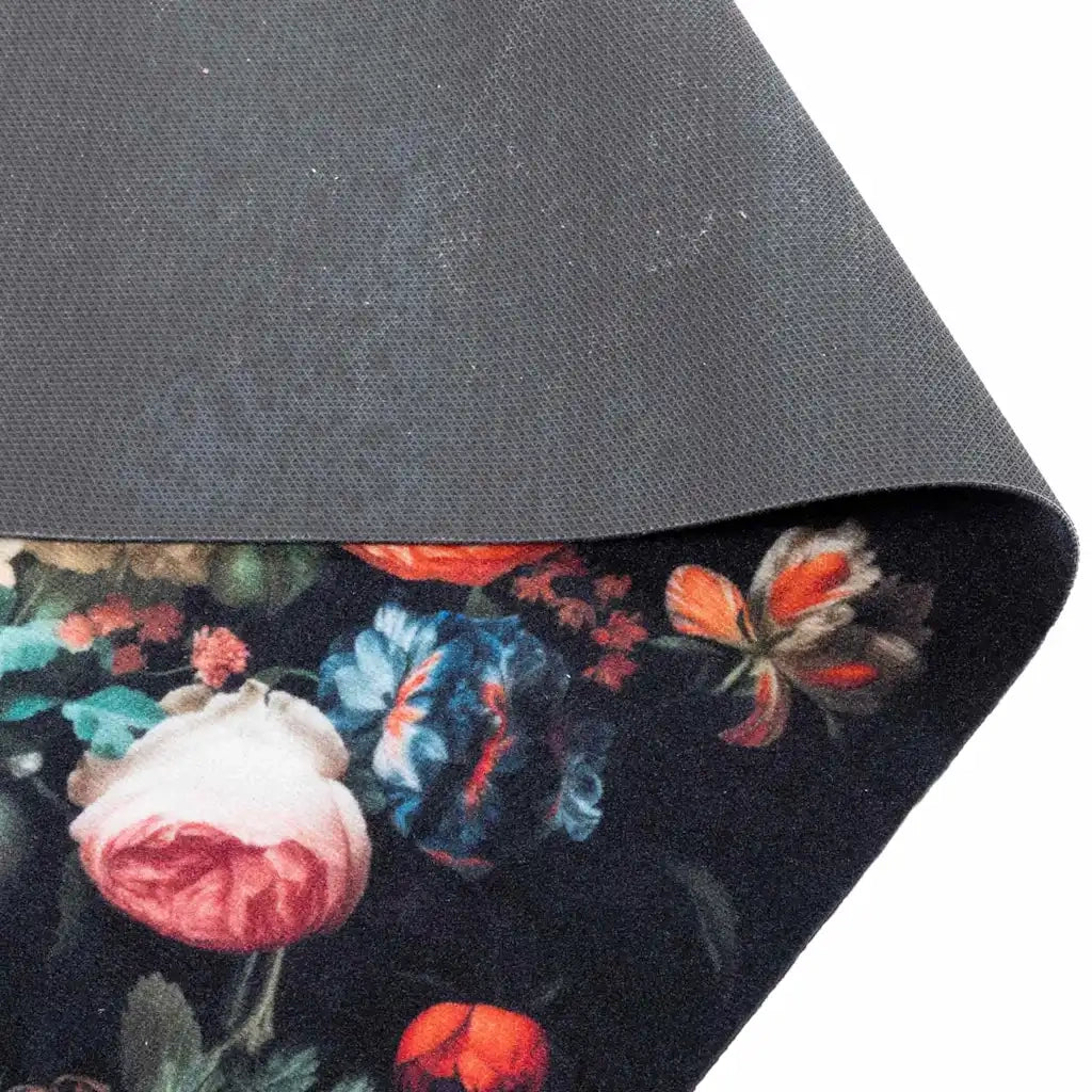 Tappeto da Cucina Nero 180 x 60 cm Velluto 42013425