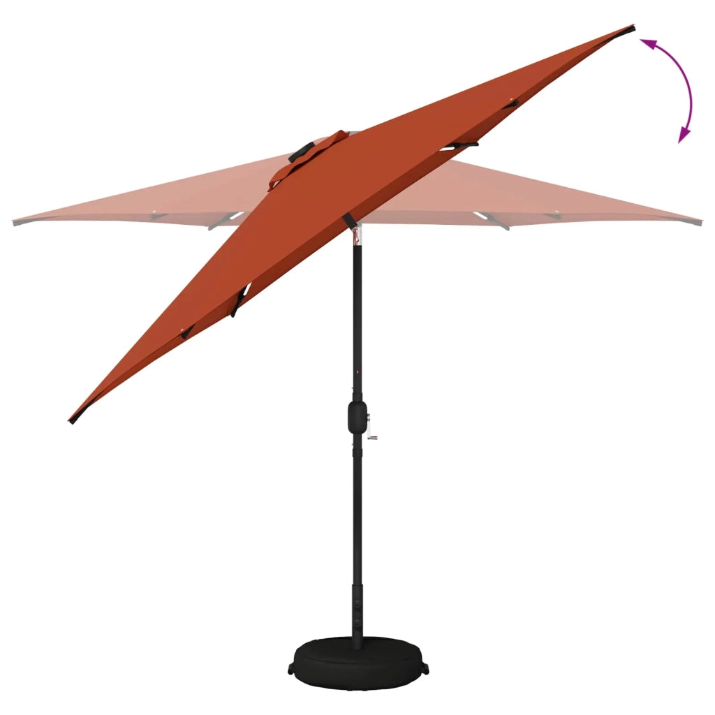 Parasol da Giardino con Luci LED 300 x 300 cm Poliestere 42036270