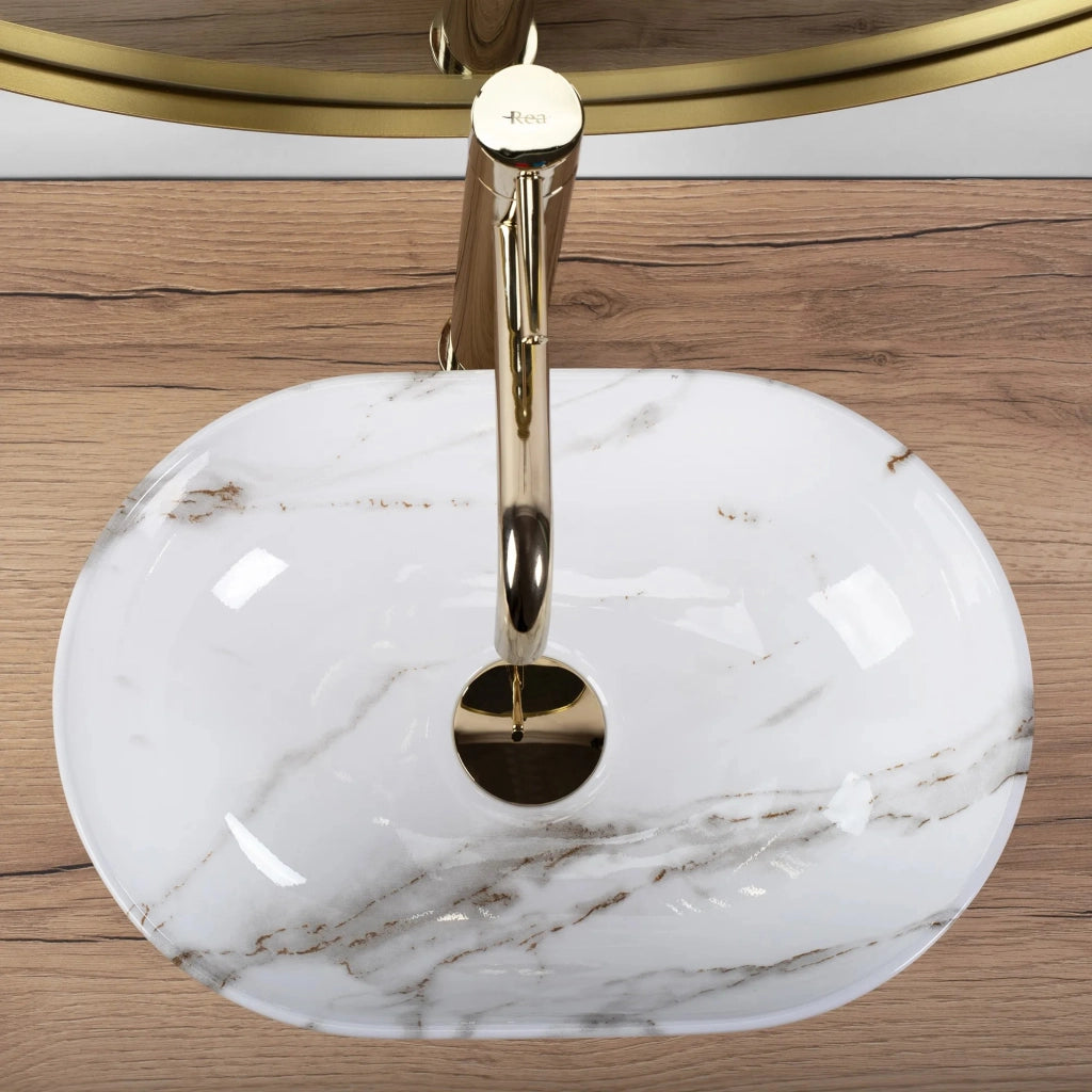 Lavabo Da Appoggio Rea Amelia Mini Aiax Shiny