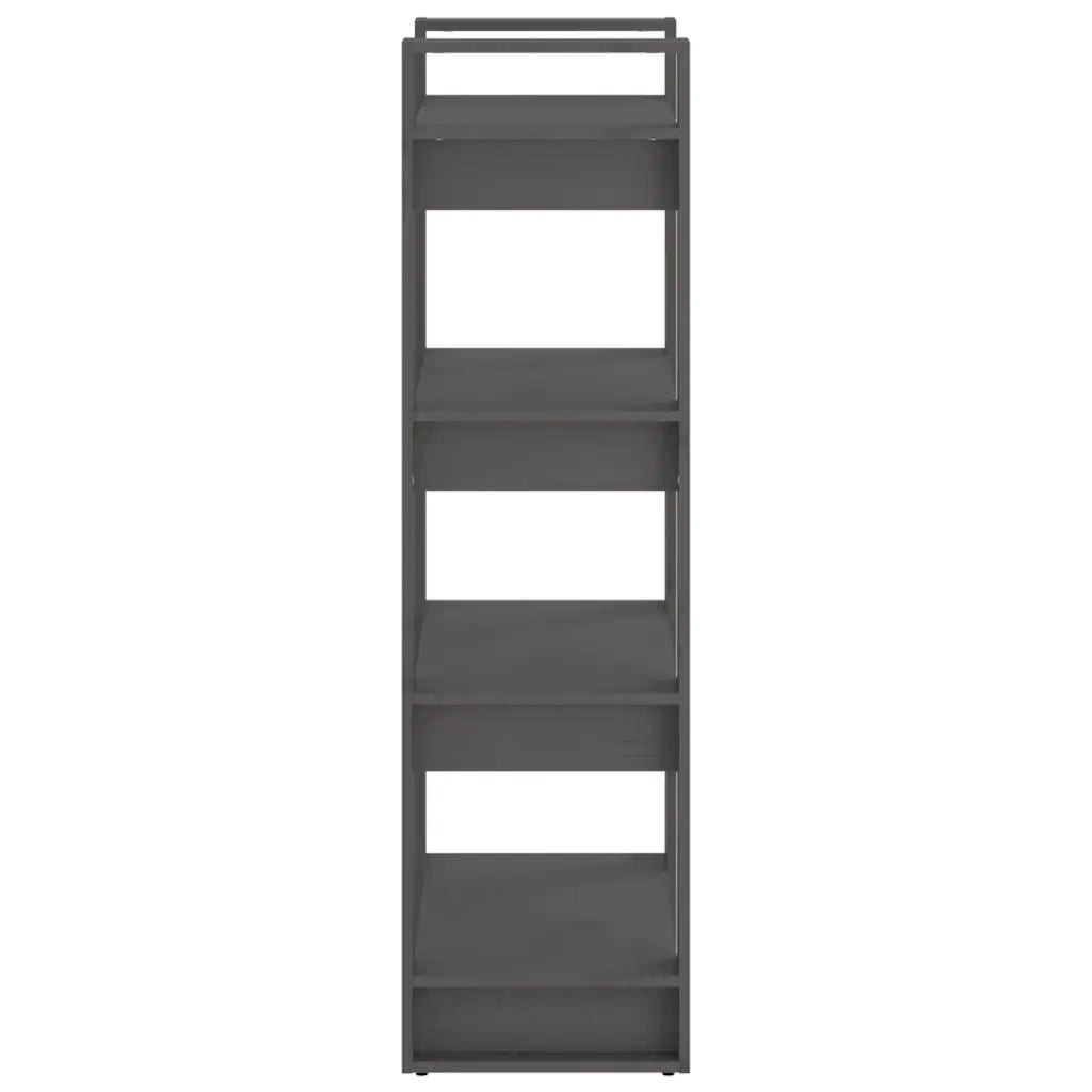 Libreria/Divisorio Grigio 60x35x125 cm Legno Massello 813886