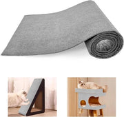 Krabmat per gatti autofissante 200 x 40 cm - Trasformabile in DIY - Grigio chiaro