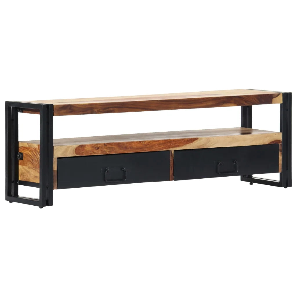 Mobile Porta TV 120x30x40 cm in Legno Massello di Sheesham cod mxl 13494