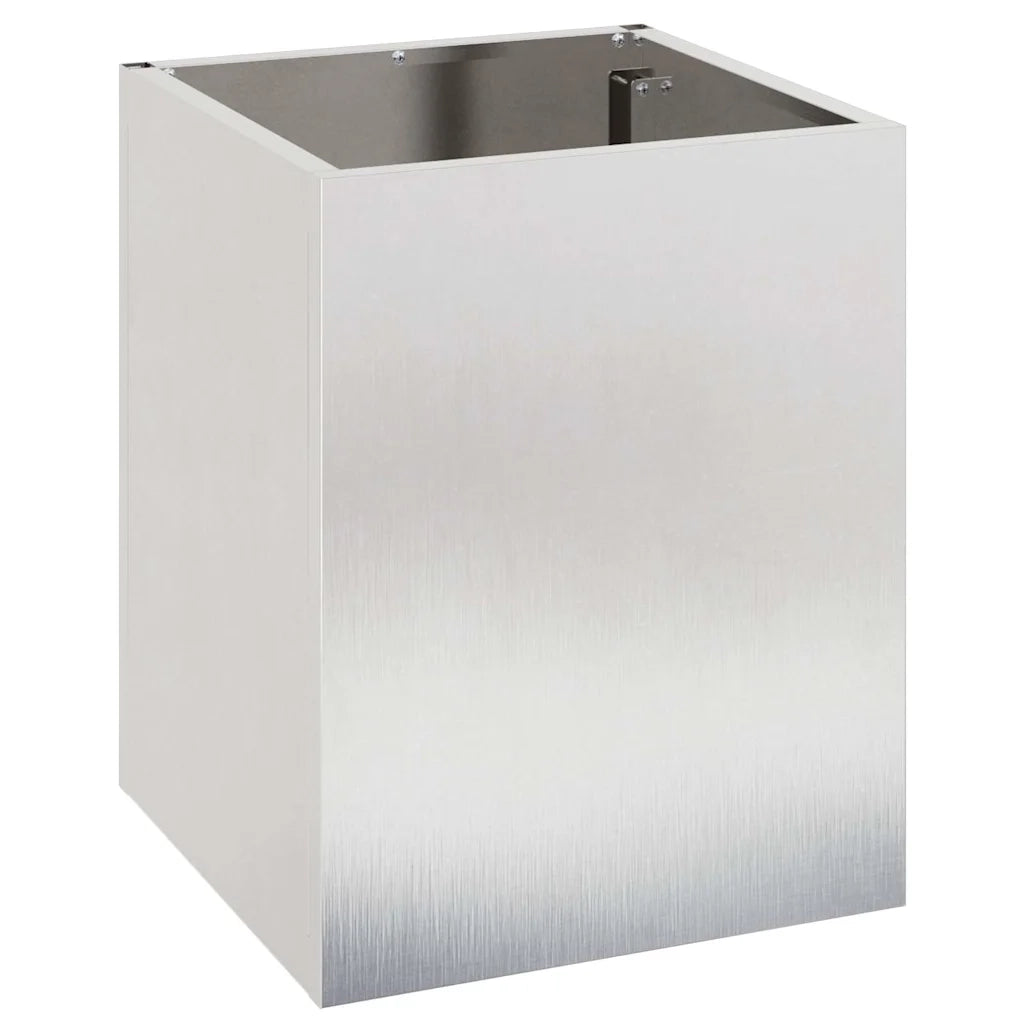 Vaso da giardino Acciaio inossidabile 32 x 32 x 40 cm 876347