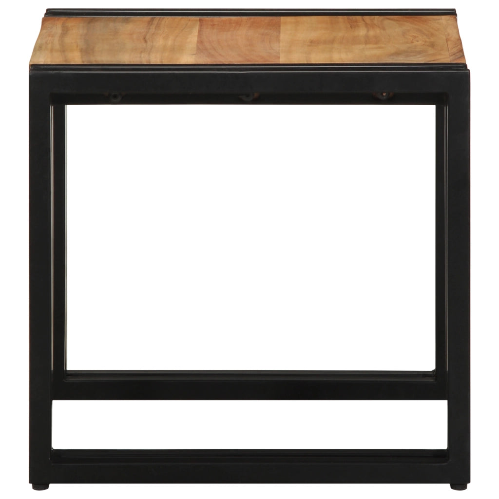 Tavolino da caffÃ¨  40x50x38 cm in legno massello di acacia