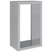 Portalegna 60 x 40 x 100 cm acciaio zincato grigio 02_0043723