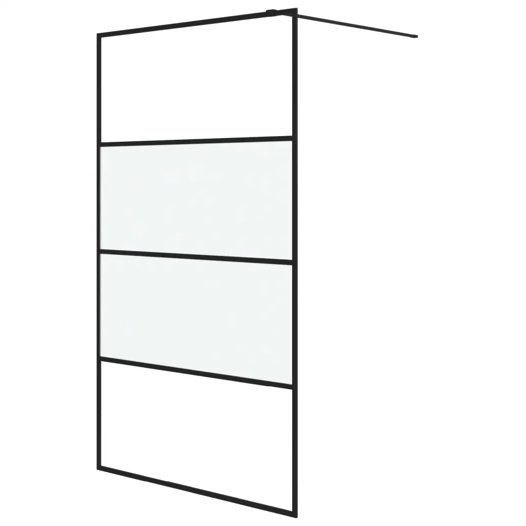 Parete Doccia Walk in 115x195 cm Vetro Semi Smerigliato ESG 152128