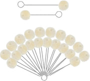 Balkwasten 20 Stuks - Maniglia a Maglia/Metallica - 12,5 cm/15 cm - Vernici/Liame/Sigillanti - Materiale di Alta Qualità - Attività di Fai da Te - Piuma per Verniciare
