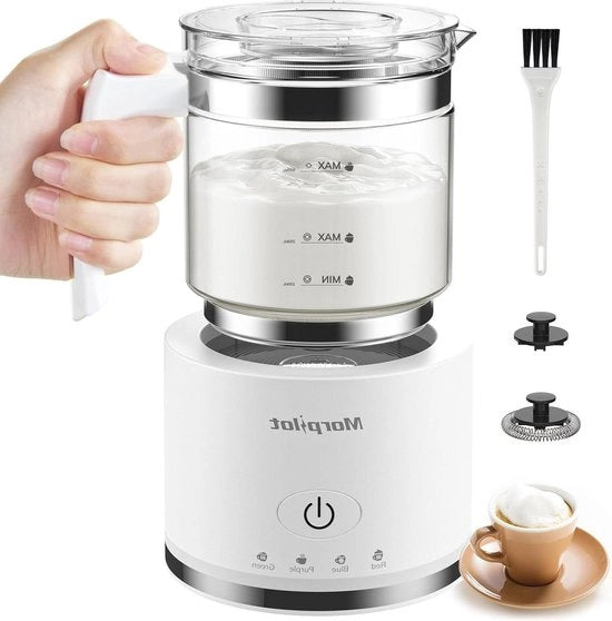 Melmacchina elettrica per cappuccino e lattes con rubinetto di servizio pratico