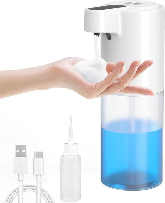 Dispensatore di sapone automatico e ricaricabile con sensore infrarosso - IPX5 impermeabile per bagno e cucina