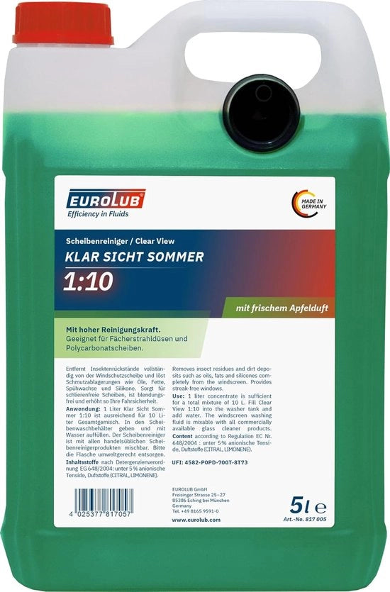 Pulente Raccogli Rifiuti per Parabrezza Concentrato 5L - Rimuovi Insetti e Sporco