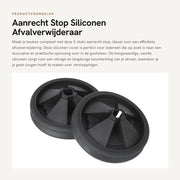 Stopper per lavandino in silicone - Raccoglitore di residui - Gootstop - Realizzato professionalmente - Duraturo - Adatto per diametro esterno 87 mm - Coperchio di raccolta residui