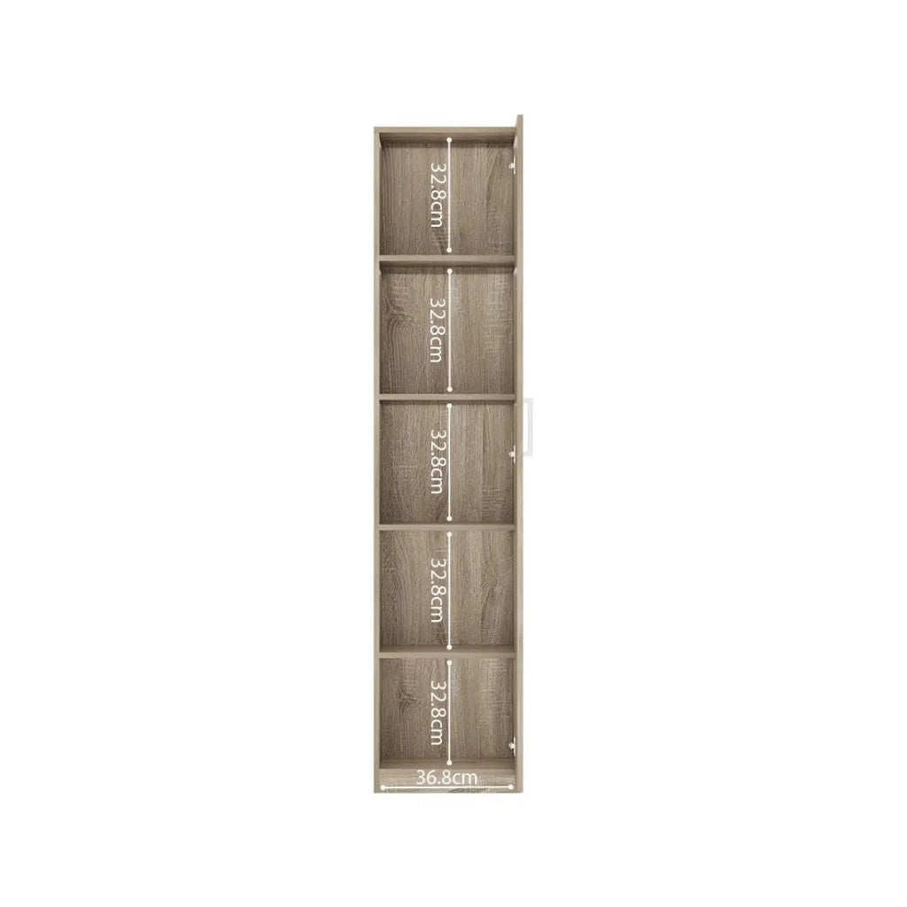 Armadio 1 anta TOM – Rovere sonoma – Design moderno e compatto