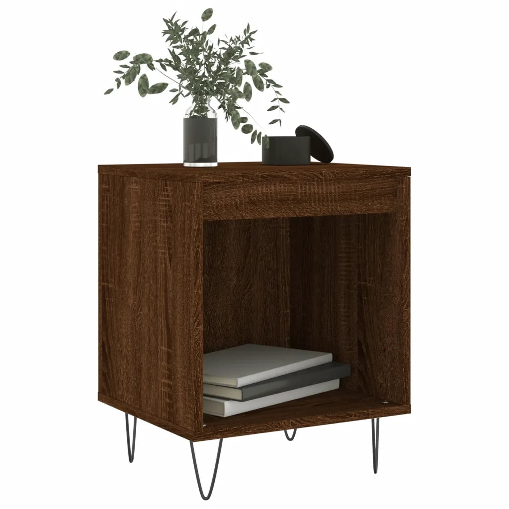 Comodino Rovere Marrone 40x35x50 cm in Legno Multistratocod mxl 126792