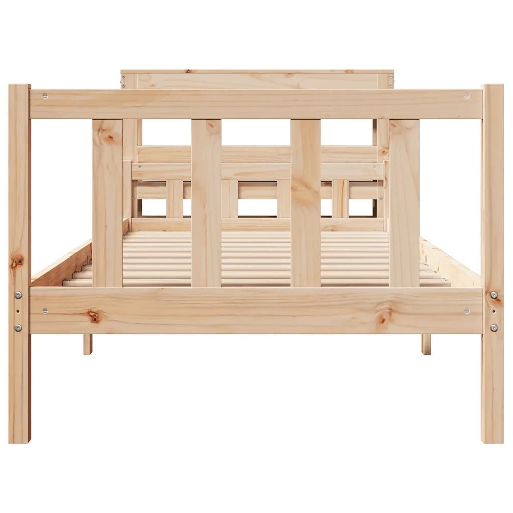 Letto senza Materasso 90x190 cm in Legno Massello di Pino 3305890