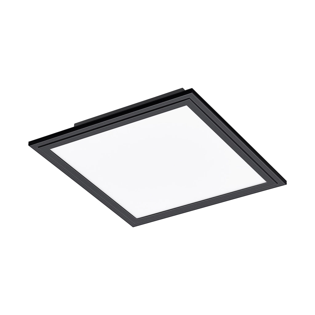 Plafoniera Moderna Salobrena 1 Alluminio Nero Luce Led Integrato 14W