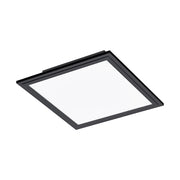 Plafoniera Moderna Salobrena 1 Alluminio Nero Luce Led Integrato 14W