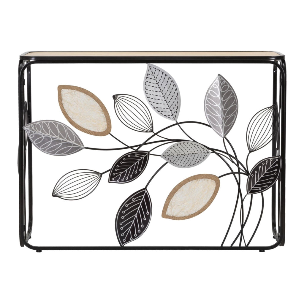 Tavolo Consolle Natura 3, Multicolore, Metallo, 108x36,8x80 cm