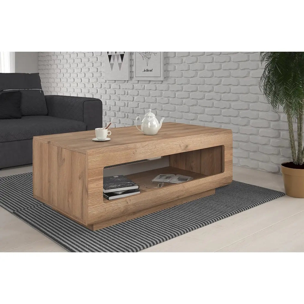 Tavolino basso BREDA – Rovere – 110x60 cm – Stile design moderno