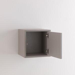 Pensile da Soggiorno 1 Anta 34x27x34 cm Specchio TFT Marte Pietra Avana