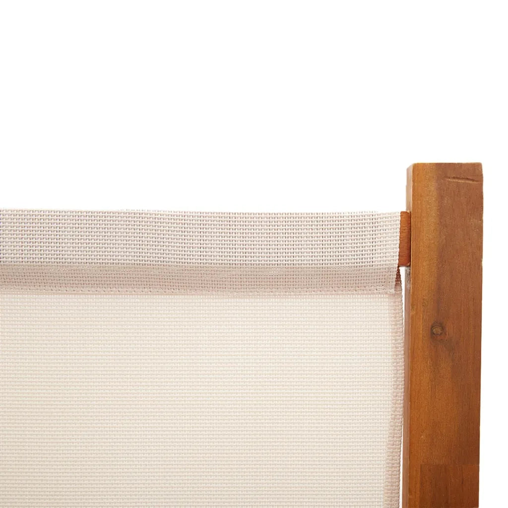 Divisorio a 3 Pannelli Bianco Crema 210x180 cm 319183