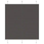 Tenda Plissettata Nera 115x150 cm Larghezza Tessuto 114,4 cm