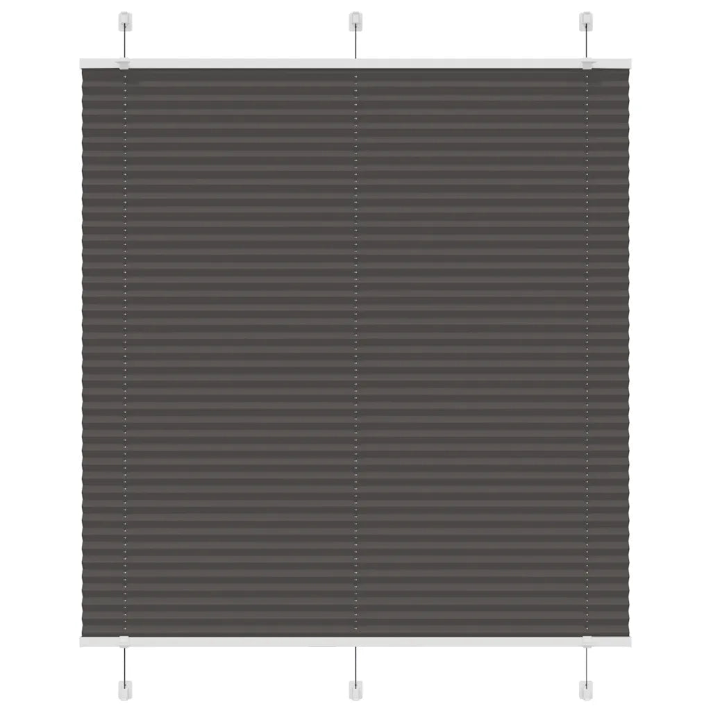 Tenda Plissettata Nera 115x150 cm Larghezza Tessuto 114,4 cm