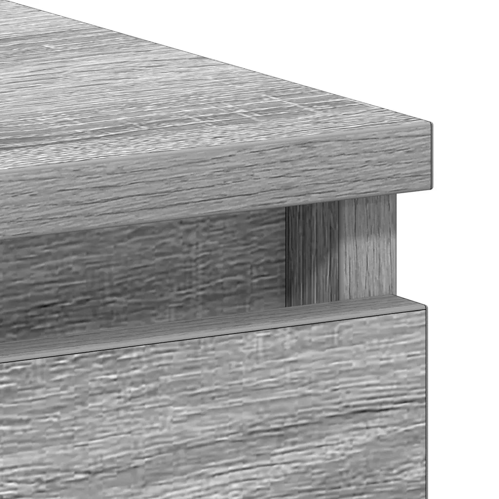 Scrivania | Tavolo da Ufficio Grigio Sonoma 90x45x76 cm in Legno Multistrato