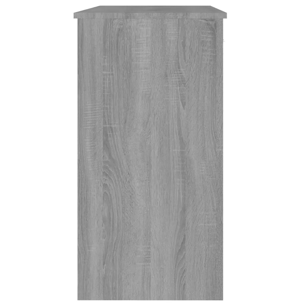 Scrivania-Scrivanie per ufficio e studio-Scrittoio Grigio Sonoma 80x40x75 cm in Legno Multistrato