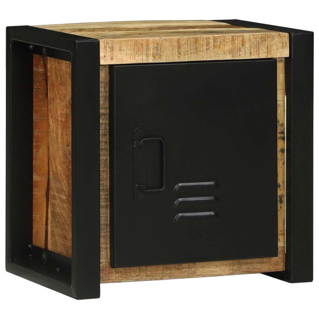 Mobile da bagno a muro 40x30x40 cm in legno massello di mango grezzo