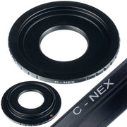 Adattatore C-Mount M25 - Sony E-Mount per Fotocamere Sony | Compatibile con Sony NEX, Alpha, PXW